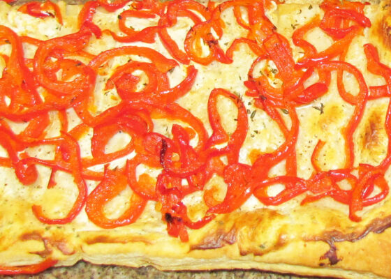 Red Pepper and Boursin Tarts