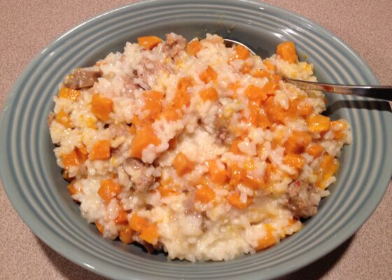 Butternut Squash and Sausage Risotto