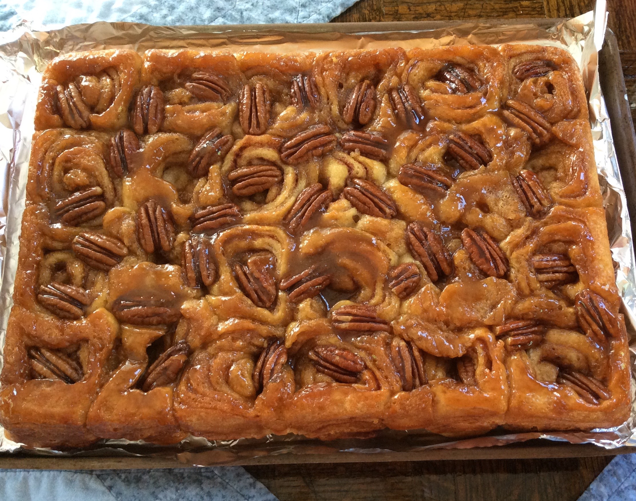 Overnight Caramel Pecan Rolls (Sticky Buns)