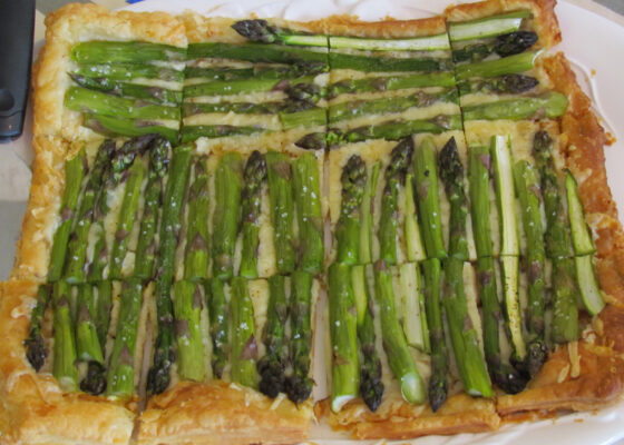 Asparagus and Gruyere Tart