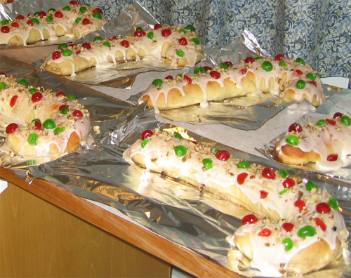 Christmas Candy Cane Coffee Cake